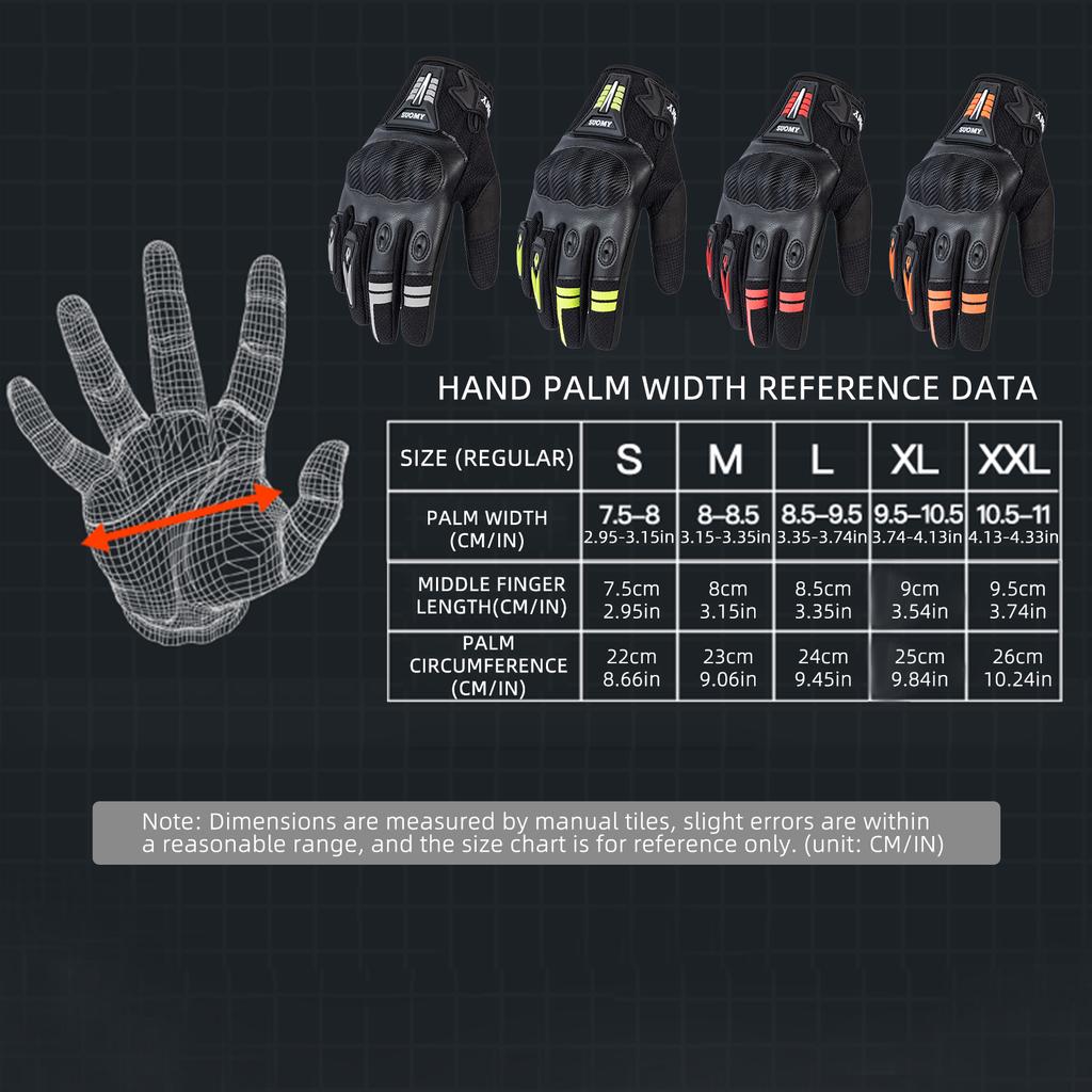 Summer Leather Motorcycle Riding Gloves Touch Screen Motorbike Gloves Anti-collision Motocross Racing Cycling Hand Gloves