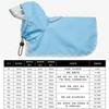 Easy-On Easy-Off Waterproof Dog Raincoat With Belly Protection Large Medium Breeds Like Golden Retriever Border Collie