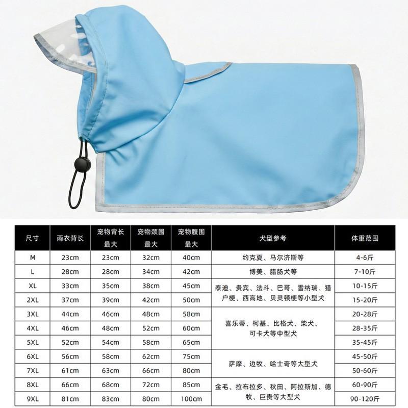 Easy-On Easy-Off Waterproof Dog Raincoat With Belly Protection Large Medium Breeds Like Golden Retriever Border Collie