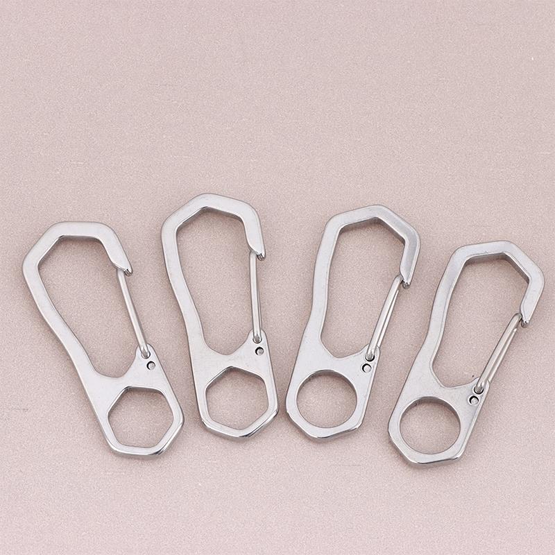 2/5Pcs Stainless Steel Keychain Carabiner Buckle Outdoor Camping Spring Snap Hooks Dog Chain Key Chain Tool Clips Accessories