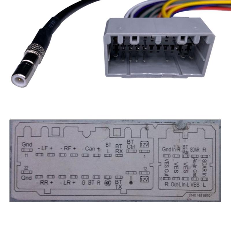 Plugs and Play Sound Radio Wiring Harness for Vehicles Seamless Dashboard Music Player Integration Upgrading Car Stereo