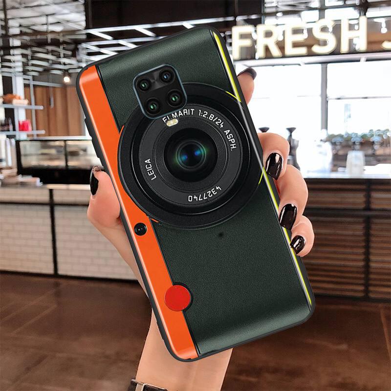 Lustige Kamera Retro Tape für Xiaomi Redmi Note 10 10S 9 9T 9S 9Pro Max 8T 8Pro 8 7 6 5 Pro 5A 4X 4 Weiche Schwarze Handyhülle
