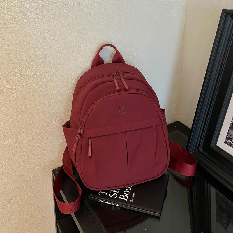 Lightweight Nylon Backpack Women Multi-Pocket Travel Daypack Casual School Bag for Girls