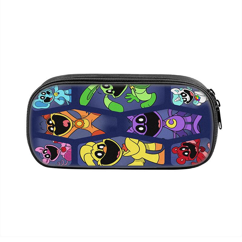 Smiling Critters Cartoon Pencil Case Nylon Kids School Supplies Storage For Children