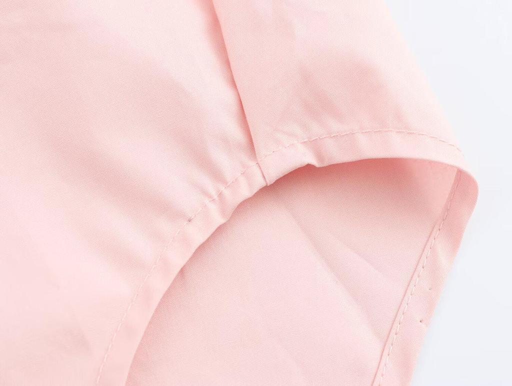 2025 Spring Women's European & American Style Casual Loose Long-Sleeve Cotton Shirt with Turn-Down Collar