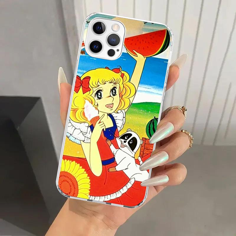 Anime Candy Phone Case for Iphone 17 Air 16 15 Plus 14 13 Mini 12 11 Pro Max 16E 7 8 SE 2020 Soft Funda Print Shell 17 Air 16 15
