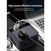 Car Power Inverter - Multifunctional DC to AC converter with LED display and 3 fast charging USB ports