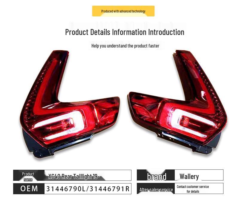 31446790L/31446791R Compatible Rear Tail Light for Volvo XC40 '19