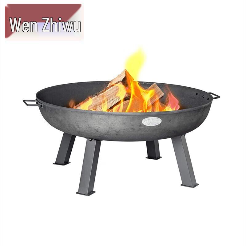 Outdoor Patio Fire Pit with Grill Function
