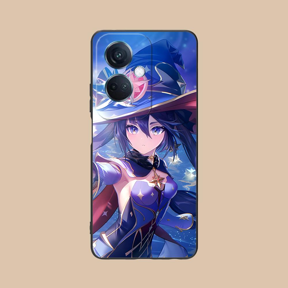 Game GI Mona Matte TPU Mobile Phone Case for OPPO Reno 14 13 12 11 10 9 8 7 6 5 F T Pro 5G Colorful Printing Cover