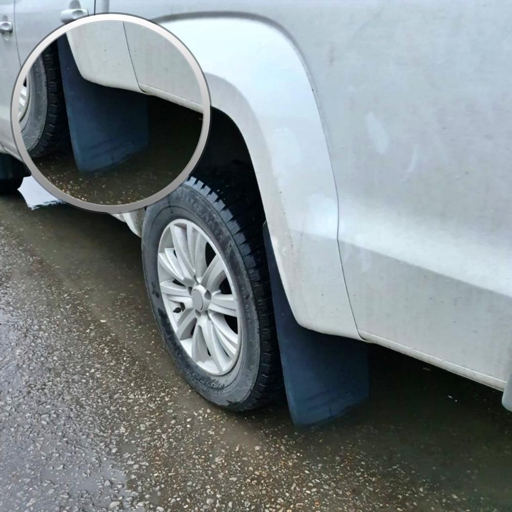 Set Apărătoare de Noroi pentru Volkswagen Amarok Set de 4 bucăți Negru Durabil Clapetă de protecție ABS Material dur