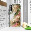 Retro Flower Hibiscus Golden Ink Painting Phone Case for OnePlus 12 13 R 11 10 9 Pro Nord 4 CE5 CE2 ACE2 ACE3 Frosted Soft Cover