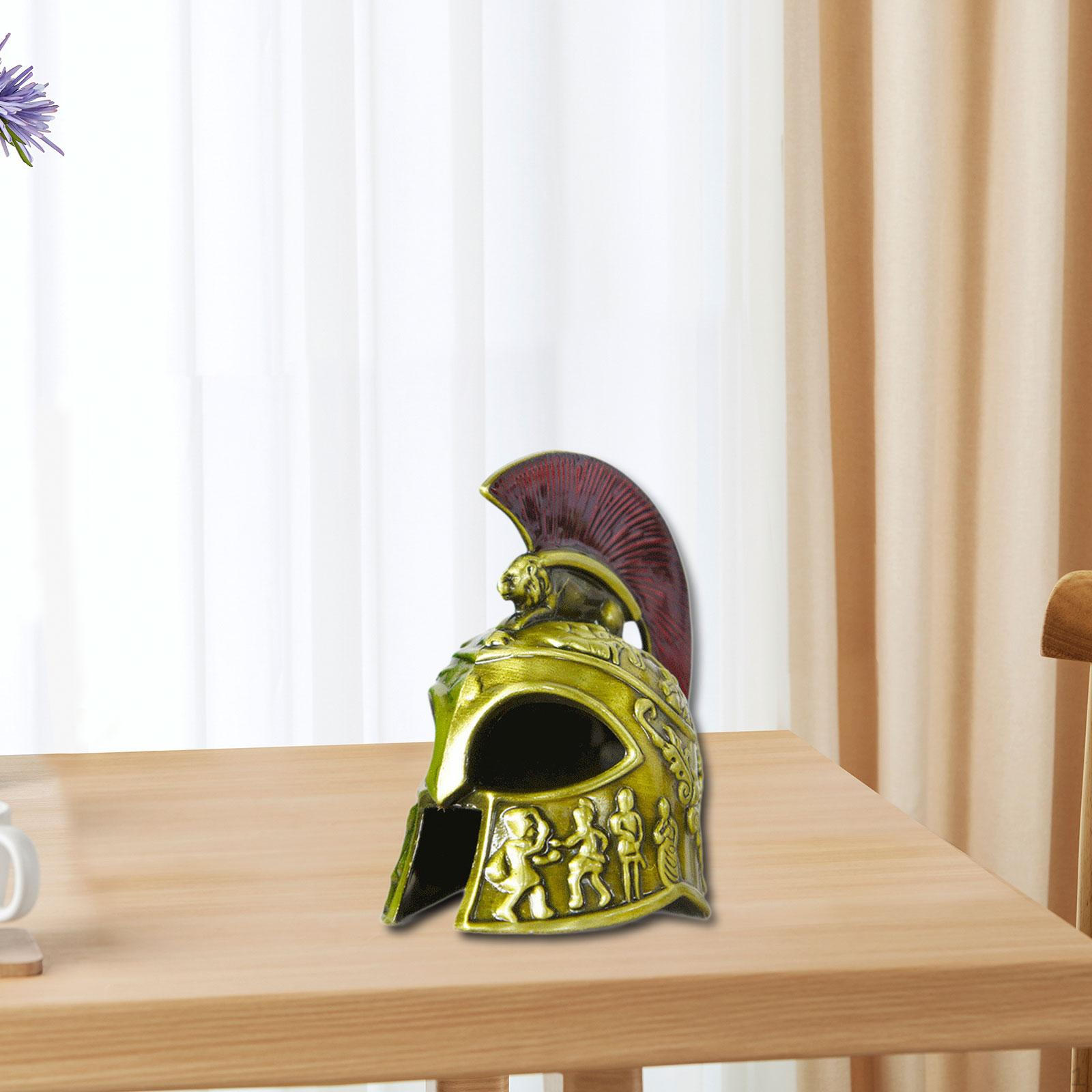 

Декоративная модель рыцаря из сплава, шлем самурая Green Antique