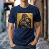Gorilla Primeval Elegance T Shirt Animal Art Painting Design Wild Casual Idea Vintage Washed Breathable Fashion Soft Homme
