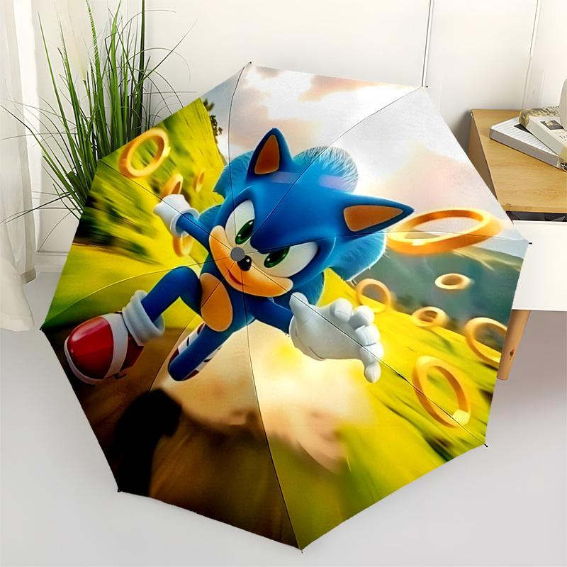 

1pc Sonic The Hedgehog Umbrella Portable Home Essential Umbrella Folding Umbrella Durable Iron Frame yy251128080
