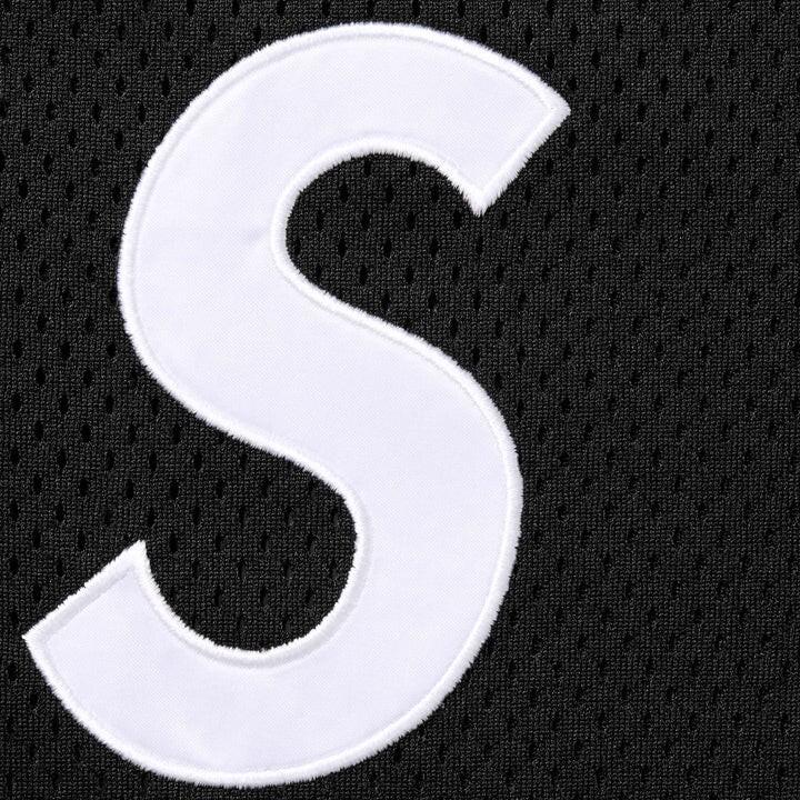 Supreme S Logo Baseball Henley Black