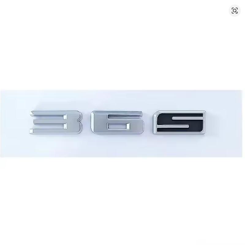 ABS Auto Seitenemblem Buchstabe Heckklappen-Plakette Aufkleber für Cadillac 3.6 36S SRX CTS ATS XT5 BLS DTS XLR Escalade Deville