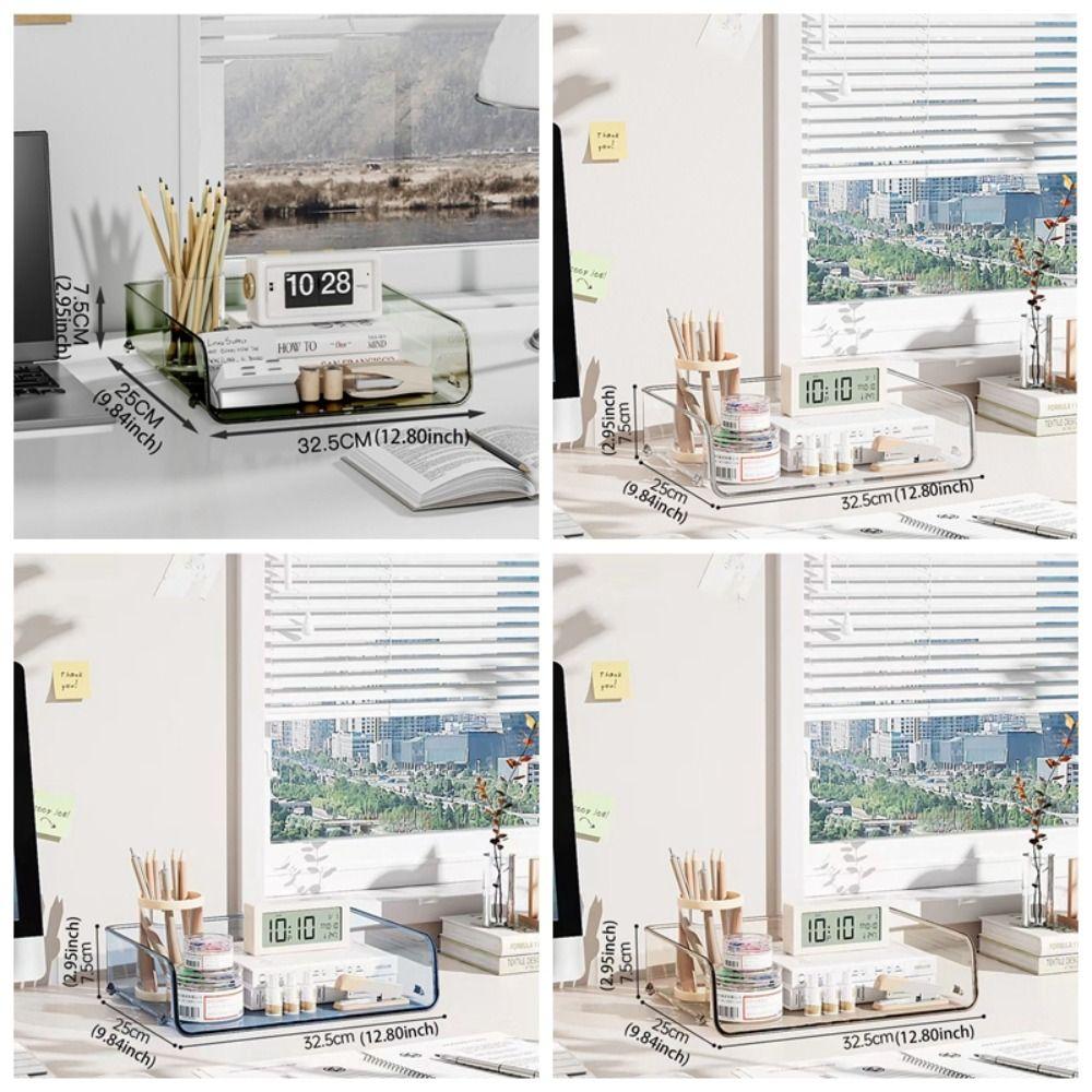 Large Capacity A4 Document Paper Organizer Stackable Acrylic Magazine Organizers  Restaurant