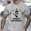 Men's Street T-shirt Necesito Una Cerveza Print Clothes Male Tops Tees Summer T Shirt Oversize Tee Shirt for Men Tshirt Clothing