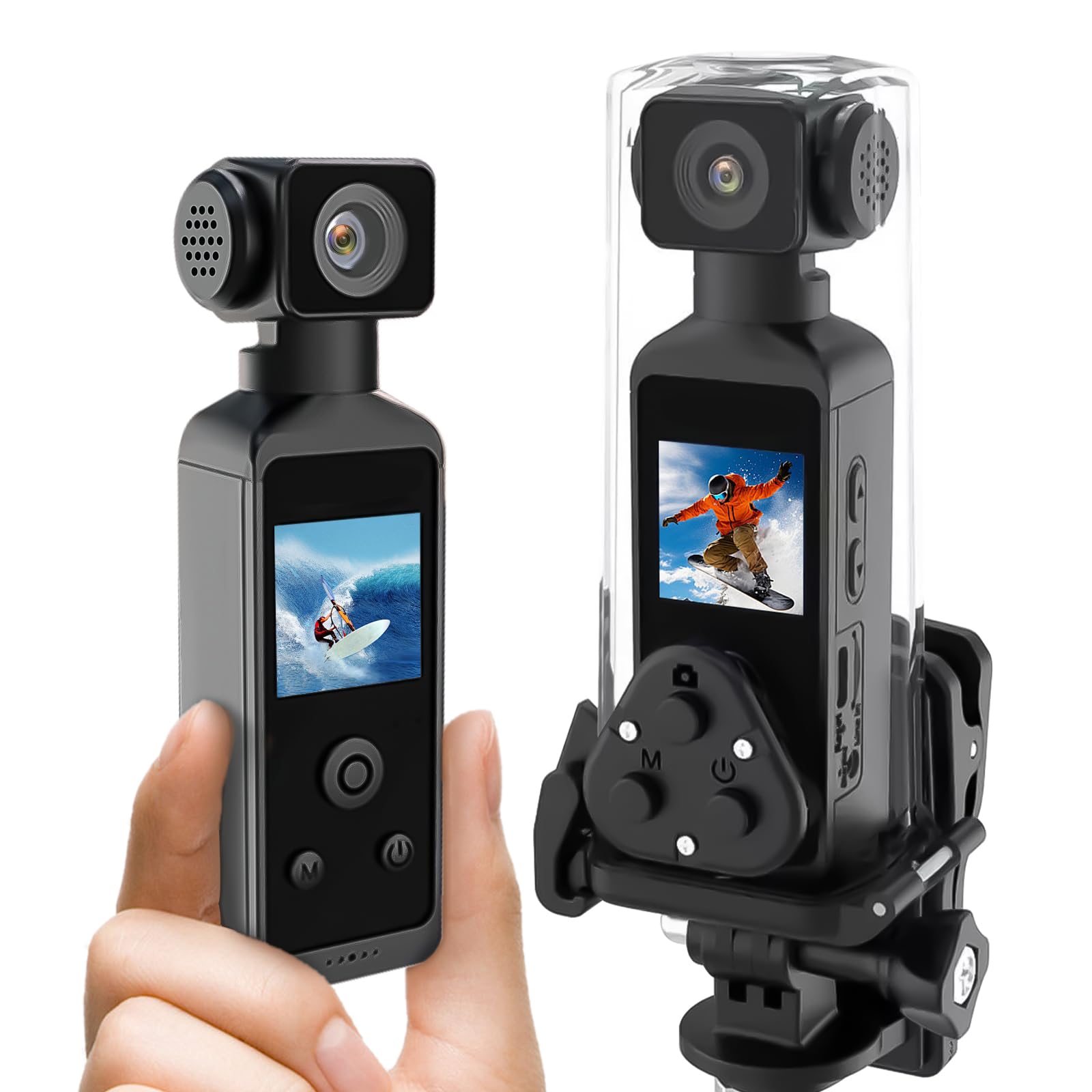 

in 5k Action Sports Image Waterproof Case For Japanese Instruction Manual Included [New 2025] Camera, Small, Waterproof, Camera, 270° Rotation,