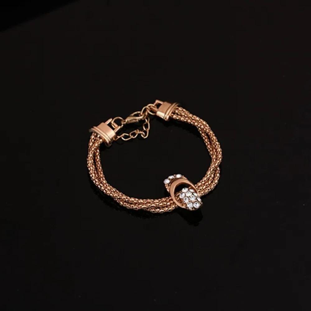 Luxury Ring Bracelet Jewelry Set Exaggerated Bracelet Chain  Bridal Wedding Banquet