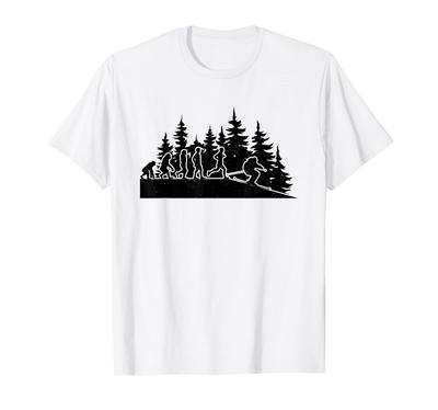 Evolution Cross Country Ski Winter Sports Biathlon Ski T-Shirt