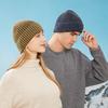 Light plate retro knitted hat graphite washed old wool hat men's and women's street casual warm cover head cold hat