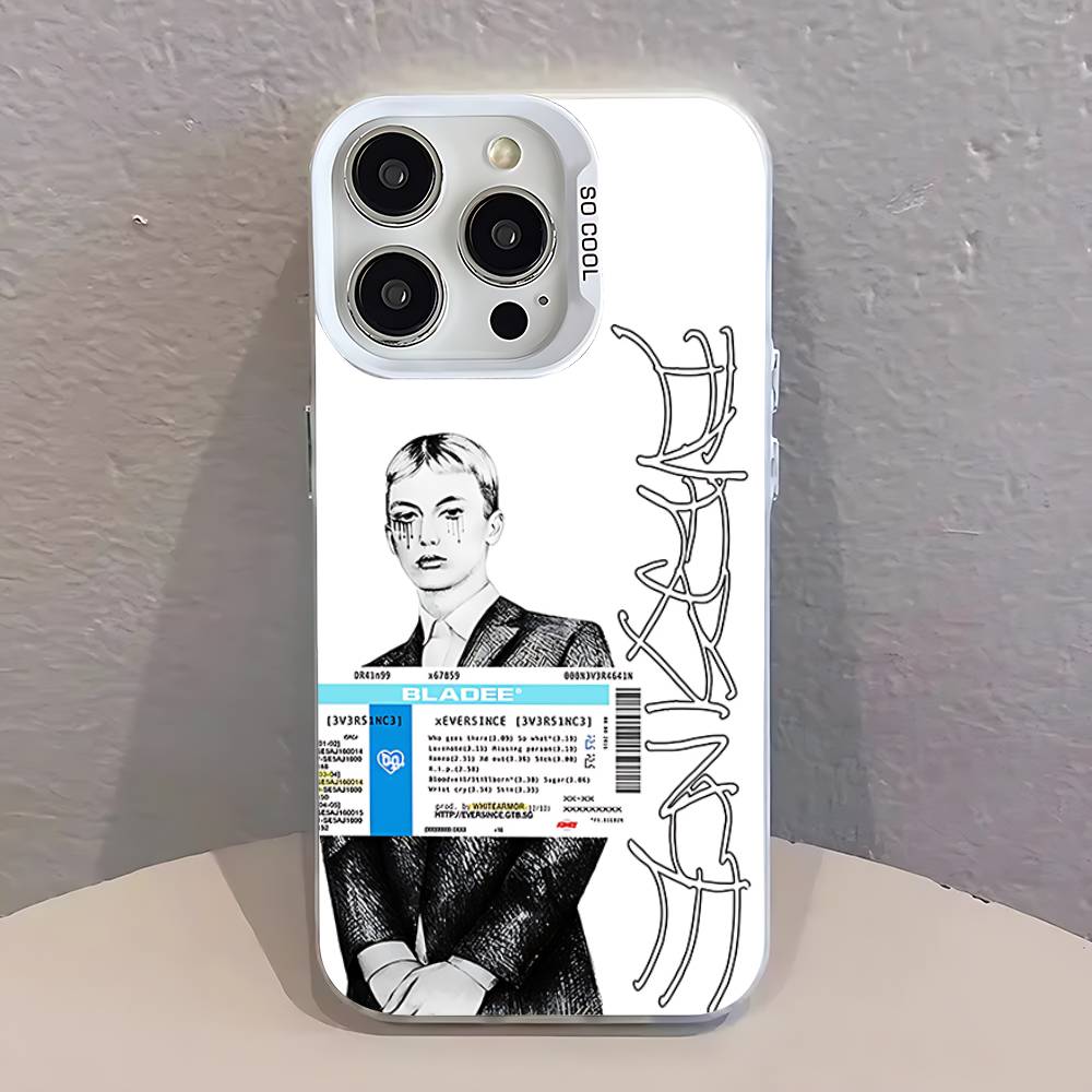 

B-Bladee 333 Album ART Phone Case For iPhone 17,16,13,12,11,15,14,Pro,Max,Plus,SE4,Air,Mini White IMD Matte iPhone13