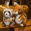 Cute And Soft Squirrel Raccoon Plush Toy For Kids Wholesale Animal Park Souvenir