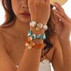 Ingemark Multicolor Boho Irregular Chain Bracelets Women Kpop OT Buckle Conch Pendant Charm Bangles Aesthetic Y2K Hand Jewelry