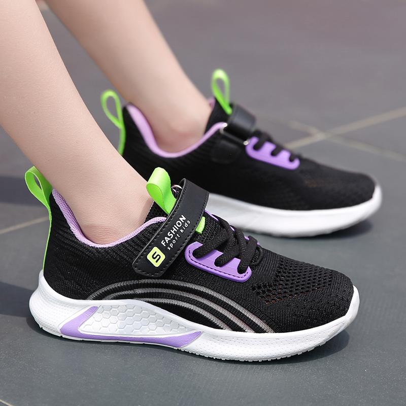 Girl's Large Breathable  Mesh Rotating Buckle Casual Shoes Sports Shoes Children's Shoes Running Shoes