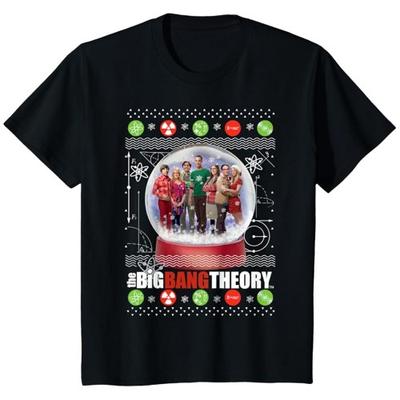 Big Bang Theory Boys Snow Globe Cotton Christmas T-Shirt