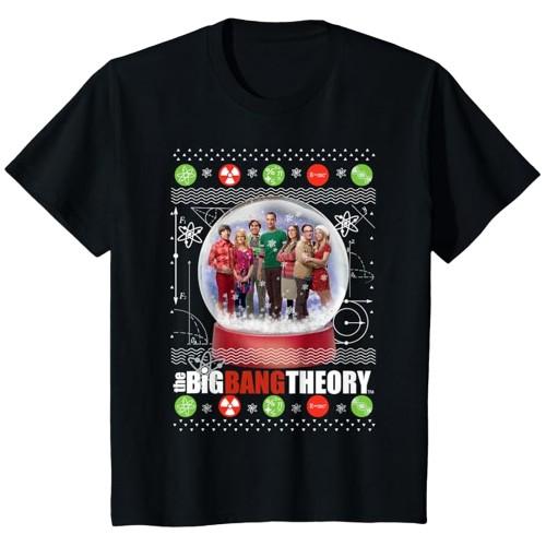The Big Bang Theory Girls Snow Globe Cotton Christmas T-Shirt