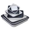 Plastic Square Plant Pot Saucer Set