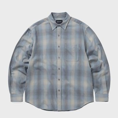 ThIs Is Never That Nep Shadow Check Shirt Blue