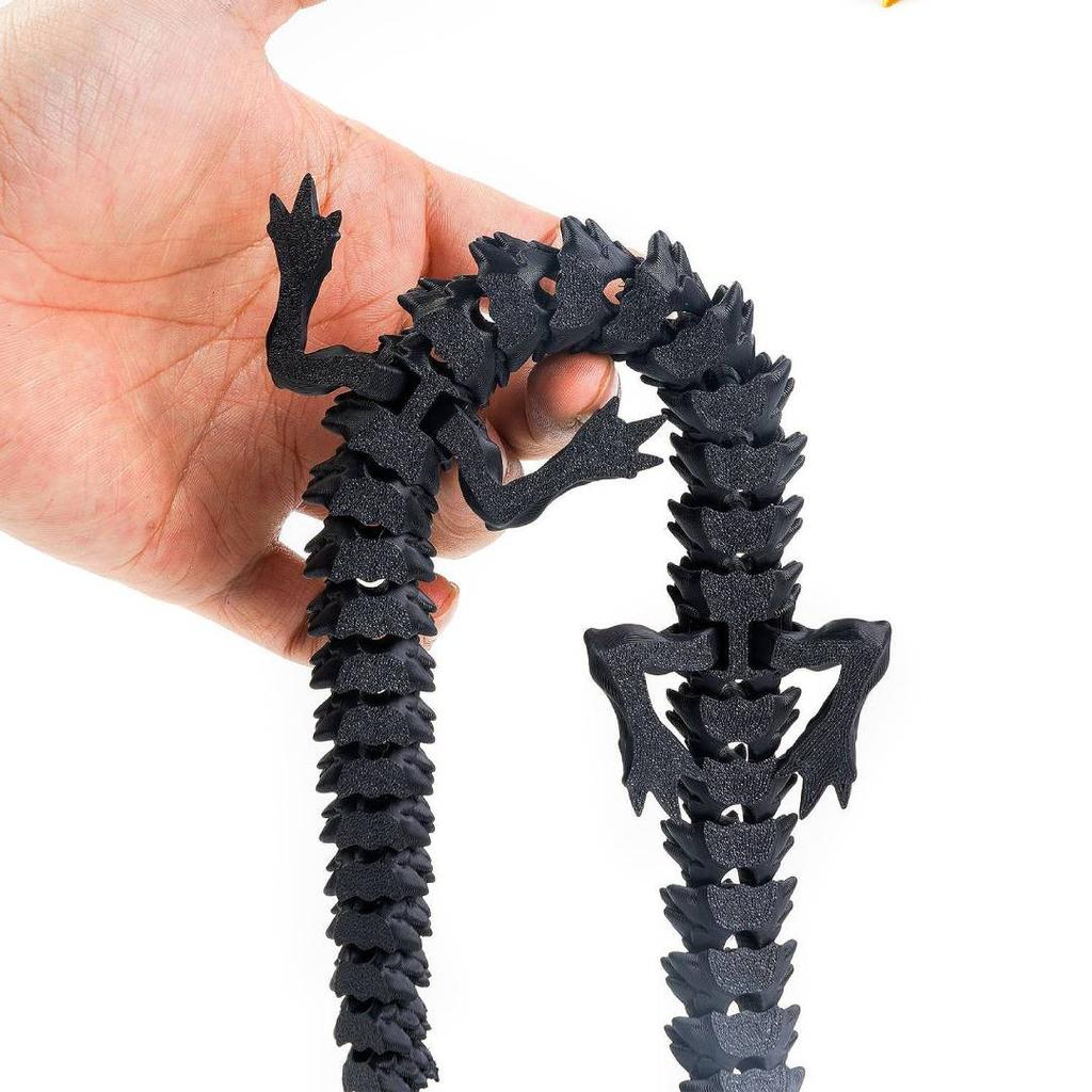 3D Printing Chinese Dragon Joint Movable Toy J Home Decoration Creative Model Simulation Animal Figure Children'S Holiday Gift