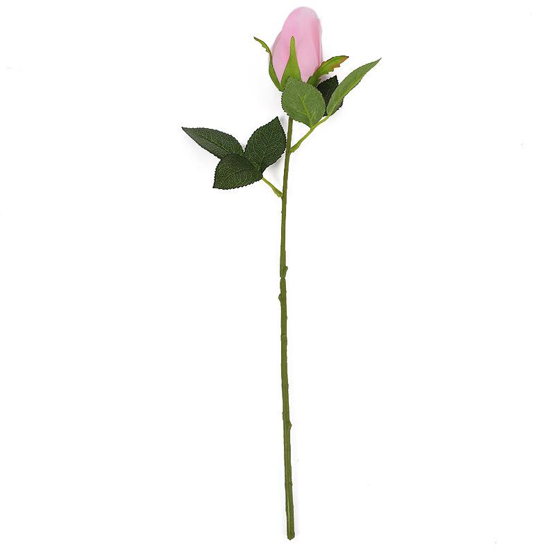 Single Stem Fabric Rose Artificial Flower, Real Touch Fake Bouquet for Wedding Home Decor, Realistic Fake Rose