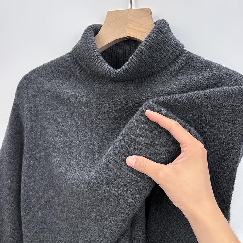 

Мужской пуловер Yilvten из 100% шерсти с высоким воротником YTMTST6448 3XL