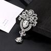 Unisex Crystal Crown Brooch - Fashion Scarf & Collar Pin