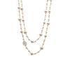 Korean Long Pearl Necklace: Trendy Multi-layer Hollow Flower Sweater Chain for Women
