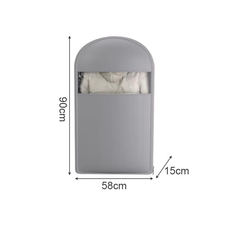 Dust Cover Clothes Bags Space-Saving Compressed Down Jacket Storage Bag Transparent Hanging Dust Cover With Zipper Organizer