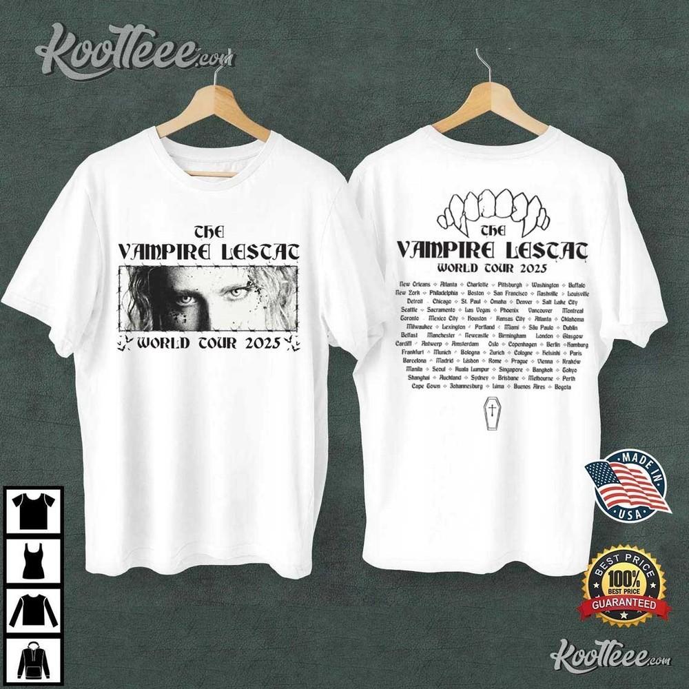 

The Vampire Lestat World Tour 2025 T-Shirt Cotton Full Size S to 5XL Holiday Gif Unisex T-Shirt S