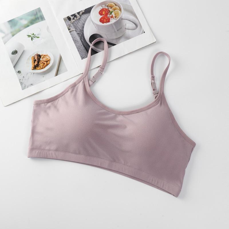 Women'S Basic Sports Bra Scoop Neck Wireless No Padding Bralette Ultra Comfortable Soft Smoothing Seamless Sexy Backless Tank Top Lingerie