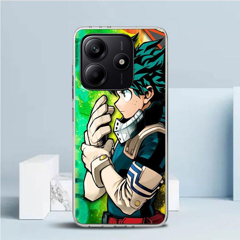 Midoriya Izuku Deku MHA My Hero Phone Case For Xiaomi Redmi Note 15 14 14S 13 12S 12 Pro Plus 11S 11 11T 11E 10S 10 + Soft TPU B