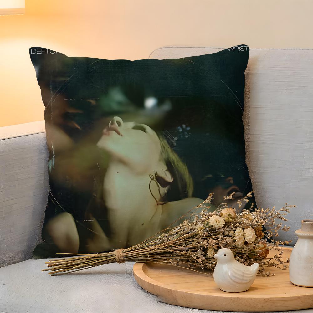 

Cushion Cover Linen SkinFriendly Soft Decorative Case For Sofa Home Decor Band DDeftones Pillow cover 30x30cm