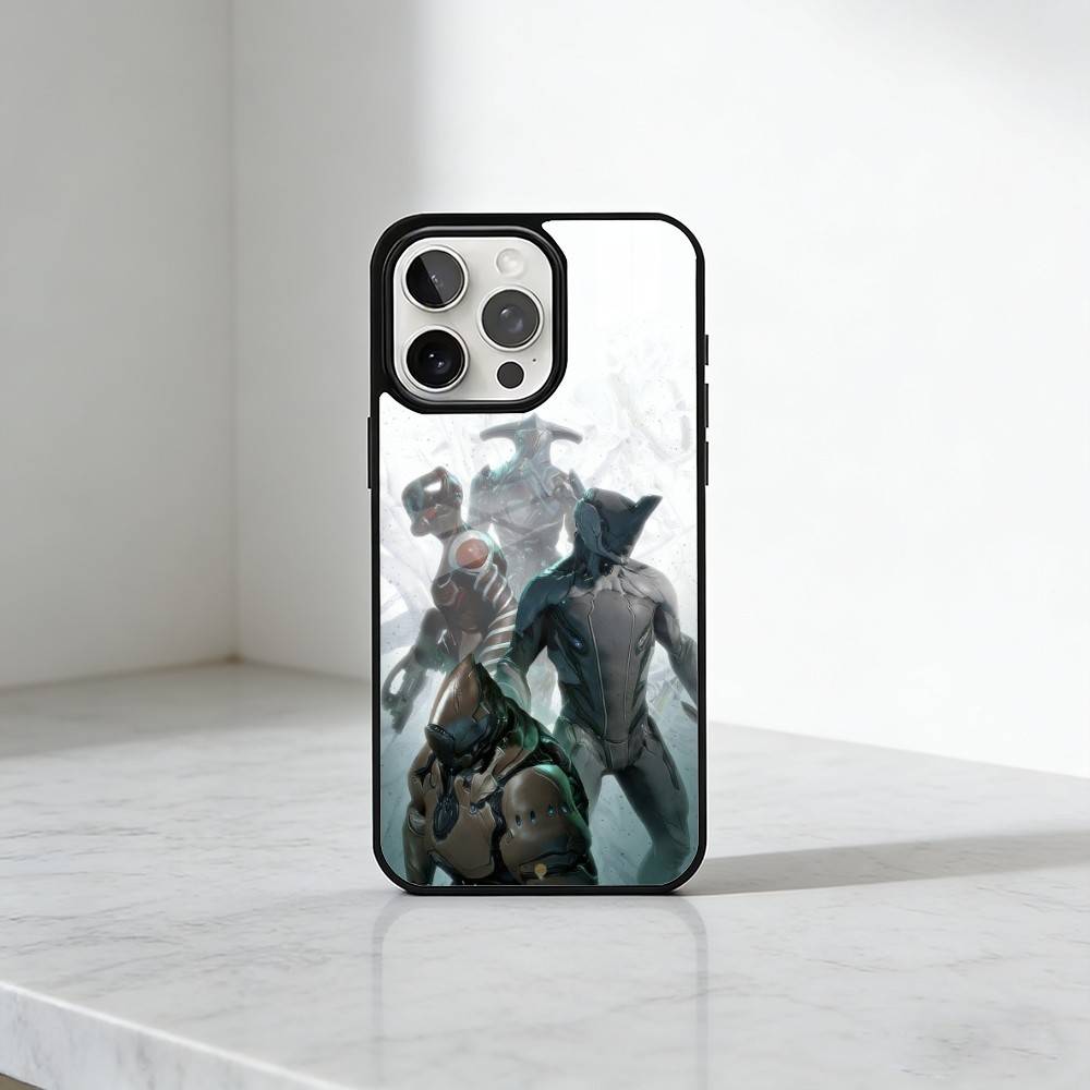 Cool Mecha Warframe Game Printing Phone Case For iPhone17,16,15,14,13 Plus,Pro Max Magnetic For Magsafe Wireless Charging