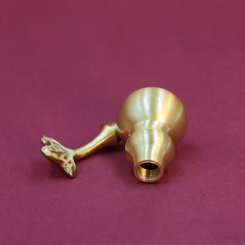 Premium Brass Gourd Pendant Entrance Decoration Open Hollow Brass Smooth Gourd Gift Wholesale One Piece Dropshipping