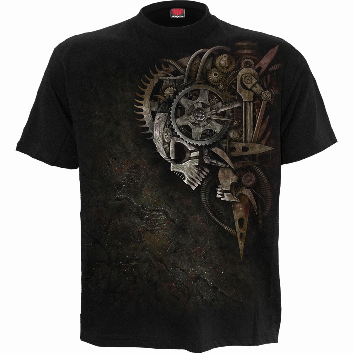 Spiral - DIESEL PUNK (Unisex schwarze Kurzarm-T-Shirts) Groß M black
