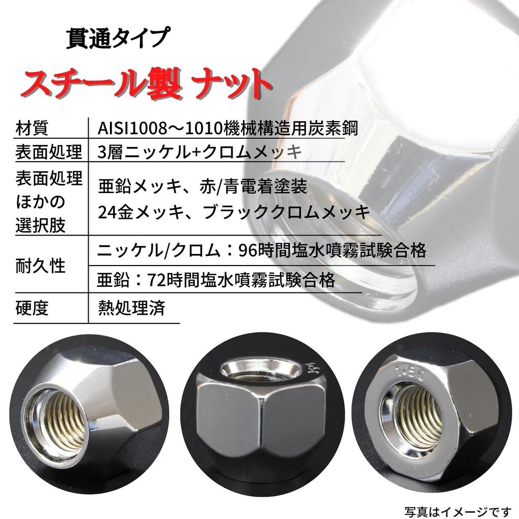 SHINSEI Wheel M12 for Toyota and Other Vehicles T-20K Nuts, P1.5, 21mm, 20-Pack,