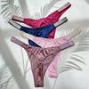 Europäischer & Amerikanischer Sexy Strass-G-String Tanga - Niedrige Taille, Hoher Schnitt, Bling-Stern-Design